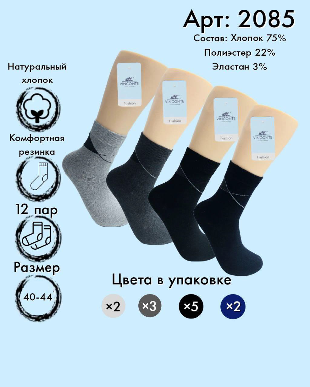 Хлопок средняя длина 40-44